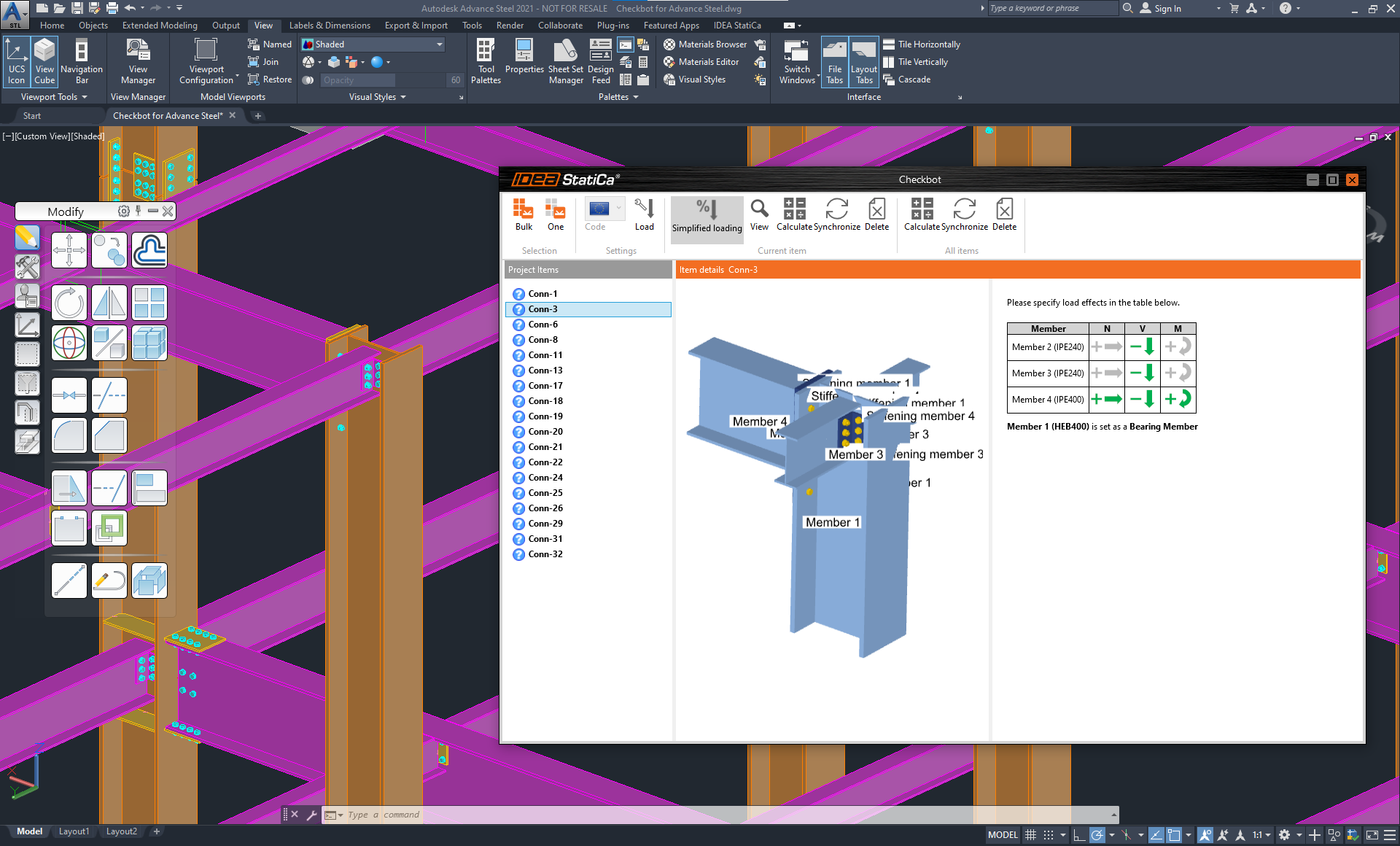 Checkbot for Autodesk Advance Steel